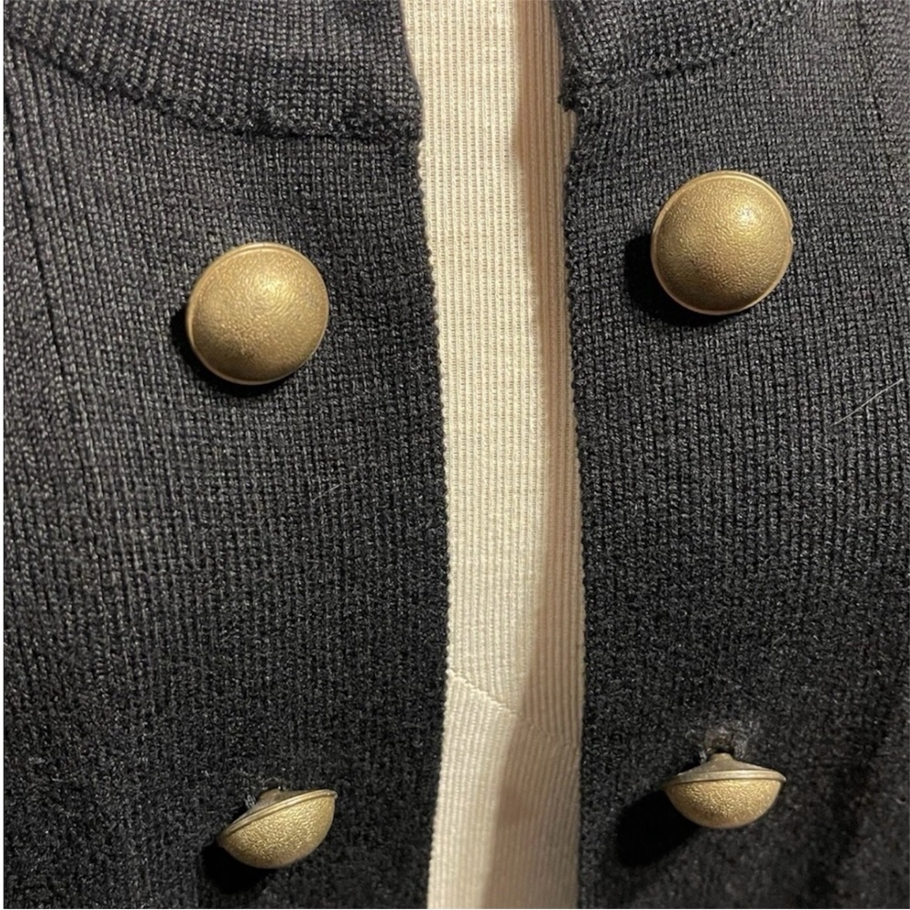 TORRID: Black Waist Length Cropped Cardigan With Brass Colored Buttons - 2X NWT - Picture 5 of 11
